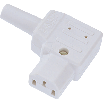 BACHMANN BACH 915.973 - Enchufe de electrodoméstico frío C13, blanco BACHMANN BACH 915.973 - Enchufe de electrodoméstico frío C13, blanco