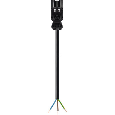 Cable de extensión Wieland GST18i3 - 1,5mm², 100cm, Negro Cable de extensión Wieland GST18i3 - 1,5mm², 100cm, Negro