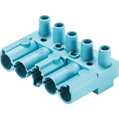 WIELAND GST 18-5S S1-BL - Conector macho - 5 vías, azul, conexión roscada WIELAND GST 18-5S S1-BL - Conector macho - 5 vías, azul, conexión roscada
