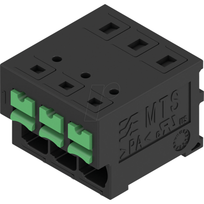 WEIDMÜLLER MTS 5-03 H T4 BT - Terminal de señal, SNAP con pulsador, 3 polos, 90° WEIDMÜLLER MTS 5-03 H T4 BT - Terminal de señal, SNAP con pulsador, 3 polos, 90°