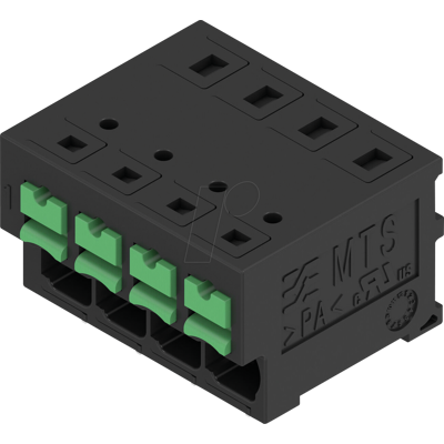 WEIDMÜLLER MTS 5-04 H T4 BT - Terminal de señal, SNAP IN con pulsador, 4 polos, 90° WEIDMÜLLER MTS 5-04 H T4 BT - Terminal de señal, SNAP IN con pulsador, 4 polos, 90°