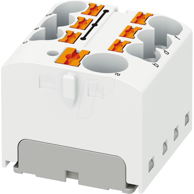 Phoenix Contact PTFIX10/6X4WH 32A 450V 7 conexiones bloque de distribución Phoenix Contact PTFIX10/6X4WH 32A 450V 7 conexiones bloque de distribución