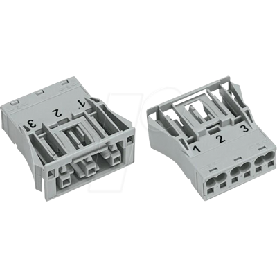 WAGO 770-743 - WINSTA® MIDI, conector hembra de 3 polos, encaje a presió WAGO 770-743 - WINSTA® MIDI, conector hembra de 3 polos, encaje a presió
