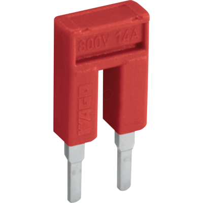 WAGO 2000-404-5 - Puente, 4x, aislado, rojo WAGO 2000-404-5 - Puente, 4x, aislado, rojo
