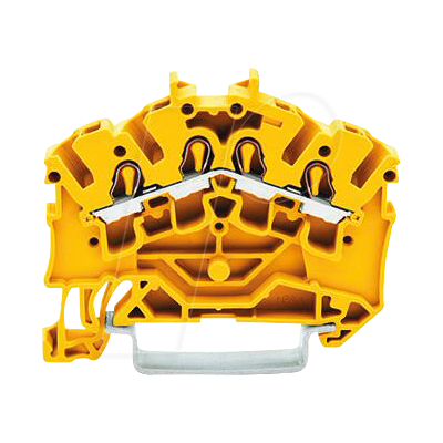 Wago 2002-6406 Borne de paso amarillo con resorte - Tipo de terminal Wago 2002-6406 Borne de paso amarillo con resorte - Tipo de terminal