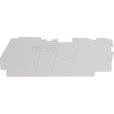 WAGO 2104-1391 - Placa de terminación e intermedia, 1,0 mm de grosor, gris WAGO 2104-1391 - Placa de terminación e intermedia, 1,0 mm de grosor, gris