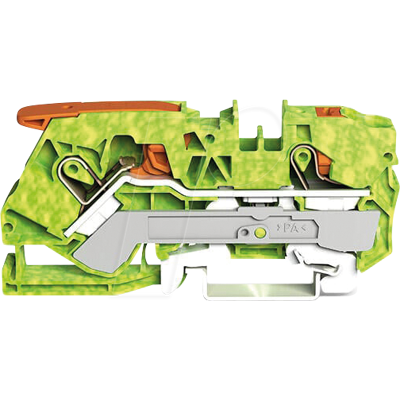 Terminal de conductor de protección WAGO 2110-5207 - Verde-Amarillo Terminal de conductor de protección WAGO 2110-5207 - Verde-Amarillo