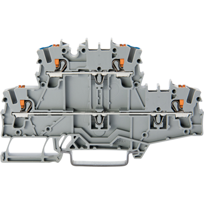 WAGO 2202-2703 - Bloque de terminales de dos pisos, con empujador, L/N, azul impr WAGO 2202-2703 - Bloque de terminales de dos pisos, con empujador, L/N, azul impr