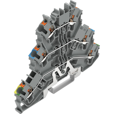WAGO 2202-3217 - Bloque de terminales a través de tres niveles, Ø 0,25 - 2,5 mm, WAGO 2202-3217 - Bloque de terminales a través de tres niveles, Ø 0,25 - 2,5 mm,