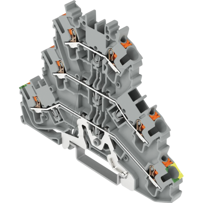 WAGO 2202-3227 - Bloque de terminales a través de tres niveles, Ø 0,25 - 2,5 mm, WAGO 2202-3227 - Bloque de terminales a través de tres niveles, Ø 0,25 - 2,5 mm,