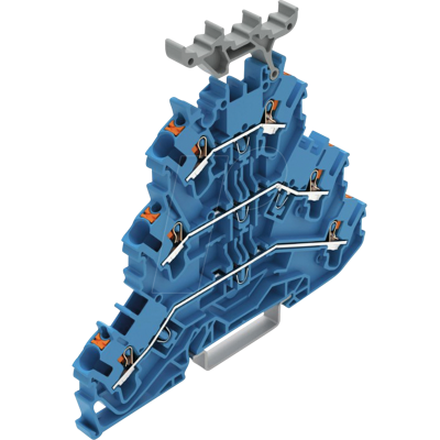 WAGO 2202-3234 - Bloque de terminales a través de tres niveles, Ø 0,25 - 2,5 mm, WAGO 2202-3234 - Bloque de terminales a través de tres niveles, Ø 0,25 - 2,5 mm,