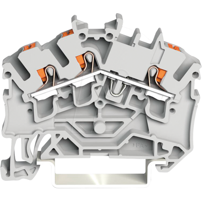 WAGO 2202-6301 - Borne de paso, 3 conductores, diámetro 0,25 - 4 mm² WAGO 2202-6301 - Borne de paso, 3 conductores, diámetro 0,25 - 4 mm²