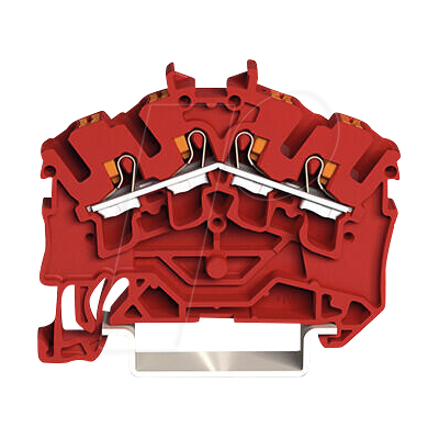 WAGO 2202-6403 - Borne de paso, 4 conductores, 0,25 - 4 mm², rojo WAGO 2202-6403 - Borne de paso, 4 conductores, 0,25 - 4 mm², rojo