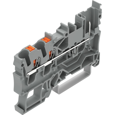 WAGO 2222-1301 - Terminal básico de 2 conductores/1 pin, con pulsador, 2,5 WAGO 2222-1301 - Terminal básico de 2 conductores/1 pin, con pulsador, 2,5