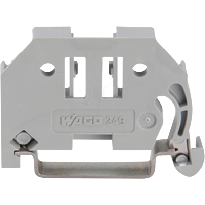 WAGO 249-116 - Abrazadera de extremo sin tornillo, 6 mm de ancho, gris WAGO 249-116 - Abrazadera de extremo sin tornillo, 6 mm de ancho, gris