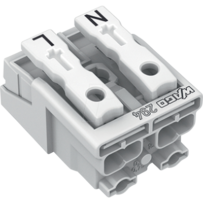 Conector de alimentación WAGO 294-5012 - 2 polos - Blanco Conector de alimentación WAGO 294-5012 - 2 polos - Blanco
