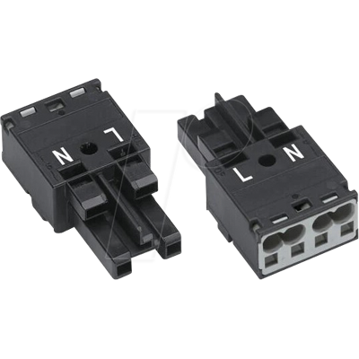 Conector serie WAGO 770-202 Hembra Recto - Equipamiento eléctrico Conector serie WAGO 770-202 Hembra Recto - Equipamiento eléctrico