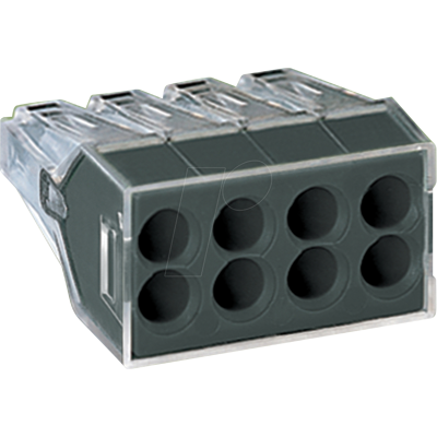 WAGO 773-108 - Bloque de terminales de caja de conexiones, 2,5 mm², 8 conductor WAGO 773-108 - Bloque de terminales de caja de conexiones, 2,5 mm², 8 conductor