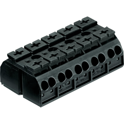WAGO 862-0505 - Borne de conexión para dispositivos, 5 polos/0,5-4,0 mm² WAGO 862-0505 - Borne de conexión para dispositivos, 5 polos/0,5-4,0 mm²
