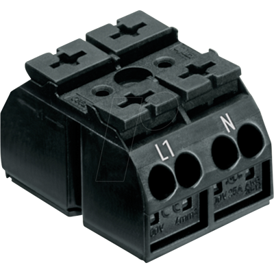 WAGO 862-1552 - bloque de terminales de dispositivo de 4 hilos, 2 polos, 4 mm², WAGO 862-1552 - bloque de terminales de dispositivo de 4 hilos, 2 polos, 4 mm²,