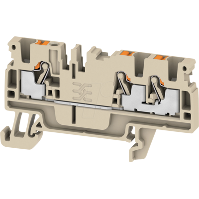 WEIDMÜLLER A3C 2.5 - Klippon® Connect feed-through terminal, A-series beige WEIDMÜLLER A3C 2.5 - Klippon® Connect feed-through terminal, A-series beige