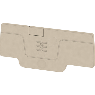 WEIDMÜLLER AEP 3C 1.5 - A-series, end plate, AEP 2T 1.5, beige WEIDMÜLLER AEP 3C 1.5 - A-series, end plate, AEP 2T 1.5, beige