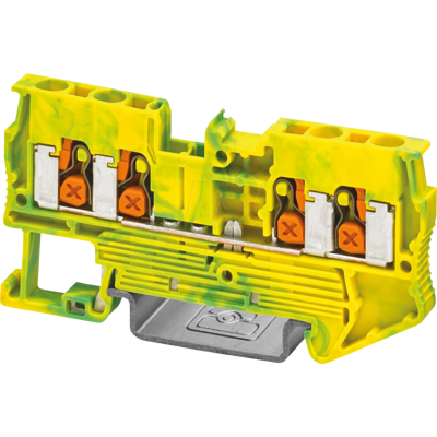 PHOENIX CONTACT XT 2,5 QUAT - 4 conexiones - 2,5 mm2 - verde-amarillo - Bloque de tierra PHOENIX CONTACT XT 2,5 QUAT - 4 conexiones - 2,5 mm2 - verde-amarillo - Bloque de tierra