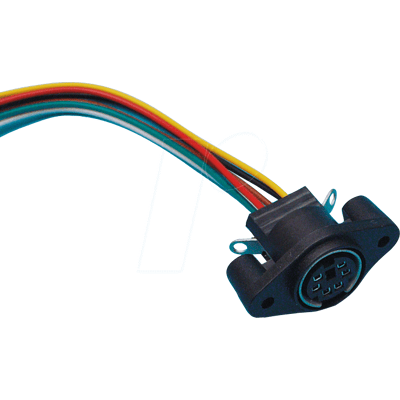 BKL 0204027 - Toma Mini-DIN de 6 pines con cable BKL 0204027 - Toma Mini-DIN de 6 pines con cable