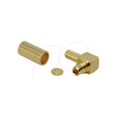BKL Electronic 0419302 Conector MMCX de polaridad inversa en ángulo recto - Conector BKL Electronic 0419302 Conector MMCX de polaridad inversa en ángulo recto - Conector