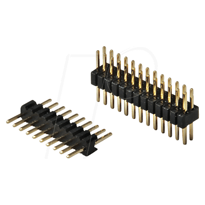 BKL 10120304 - Conector macho de 2 x 10 polos, dorado, 1,27mm BKL 10120304 - Conector macho de 2 x 10 polos, dorado, 1,27mm