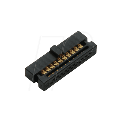 BKL 10120608 - Conector de postes de 2 x 10 polos, contactos dorados BKL 10120608 - Conector de postes de 2 x 10 polos, contactos dorados