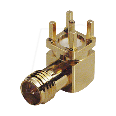 BKL SMA REV BUE-90 - Conector hembra para montaje en circuito impreso SMA-Reverse 90° BKL SMA REV BUE-90 - Conector hembra para montaje en circuito impreso SMA-Reverse 90°