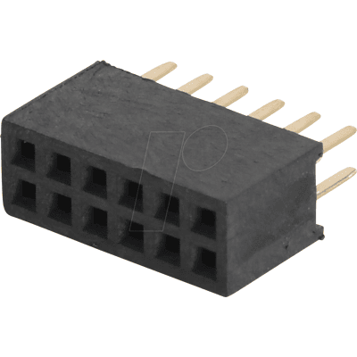 BKL 10120654 - Regleta de conectores hembra 1,27mm 2x6 recta BKL 10120654 - Regleta de conectores hembra 1,27mm 2x6 recta