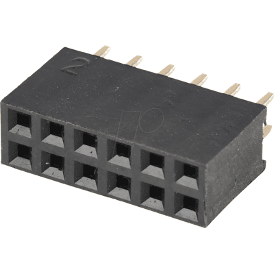 BKL 10120961 - Regleta de conectores hembra 2,54mm 2x6 recta BKL 10120961 - Regleta de conectores hembra 2,54mm 2x6 recta