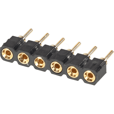BKL 10120983 - Regleta de casquillos de precisión 2,54mm 1x6 BKL 10120983 - Regleta de casquillos de precisión 2,54mm 1x6