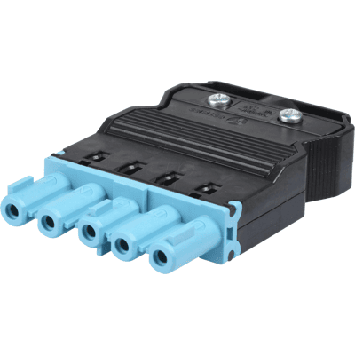 WIELAND GST 18-5SB1 Z-BL - Conector hembra - 5 pines, azul, conexión roscada WIELAND GST 18-5SB1 Z-BL - Conector hembra - 5 pines, azul, conexión roscada