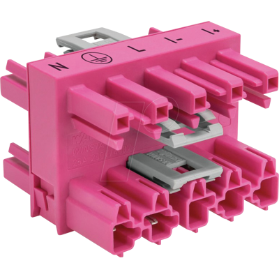 WAGO 770-1746/080-000 Conectores - Rosa - 5 Pólos WAGO 770-1746/080-000 Conectores - Rosa - 5 Pólos