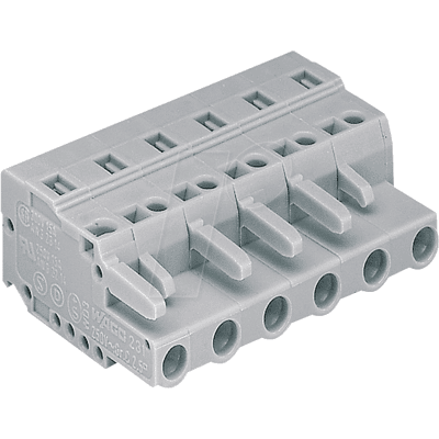 WAGO 231-202 - Regleta de terminales CRIMP de 2 polos, RM 7,5 mm WAGO 231-202 - Regleta de terminales CRIMP de 2 polos, RM 7,5 mm