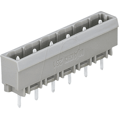 WAGO 231-236 - Conector macho recto de 6 vías, RM de 7,5 mm WAGO 231-236 - Conector macho recto de 6 vías, RM de 7,5 mm