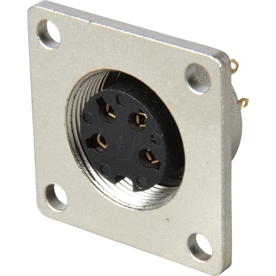 LUMBERG LUM 0308-04 - Acoplamiento de montaje, brida, IP68, 4 polos LUMBERG LUM 0308-04 - Acoplamiento de montaje, brida, IP68, 4 polos