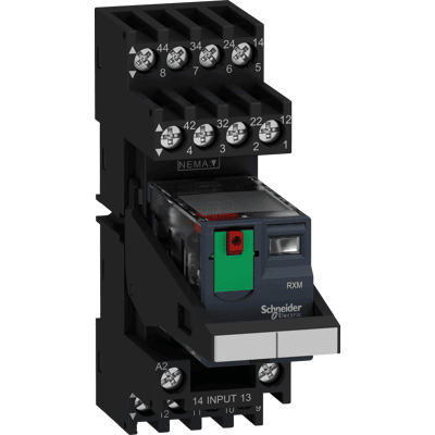 Schneider Electric - RXM4AB2P7PVM - Relé - 4PDT - 230V CA - Montaje en DIN Schneider Electric - RXM4AB2P7PVM - Relé - 4PDT - 230V CA - Montaje en DIN