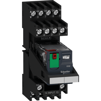Schneider Electric RXM2AB2P7PVM - Relé DPDT 24V DIN Schneider Electric RXM2AB2P7PVM - Relé DPDT 24V DIN