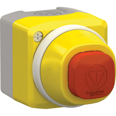 Schneider Electric XALK84W3BE Botón de parada de emergencia - IP66/IP67/IP69K - 24V 6A Schneider Electric XALK84W3BE Botón de parada de emergencia - IP66/IP67/IP69K - 24V 6A