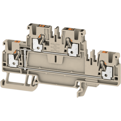 WEIDMÜLLER A2T 2.5 VL - Borne de paso Klippon® Connect, serie a beige WEIDMÜLLER A2T 2.5 VL - Borne de paso Klippon® Connect, serie a beige