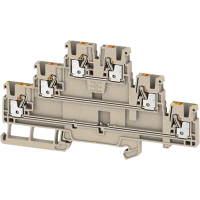 WEIDMÜLLER A3T 2.5 FT-FT-PE - Borne de paso Klippon® Connect, serie a beige WEIDMÜLLER A3T 2.5 FT-FT-PE - Borne de paso Klippon® Connect, serie a beige