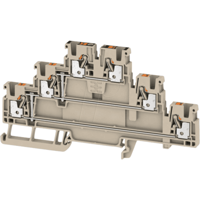 WEIDMÜLLER A3T 2.5 VL - Borne de paso Klippon® Connect, serie a beige WEIDMÜLLER A3T 2.5 VL - Borne de paso Klippon® Connect, serie a beige