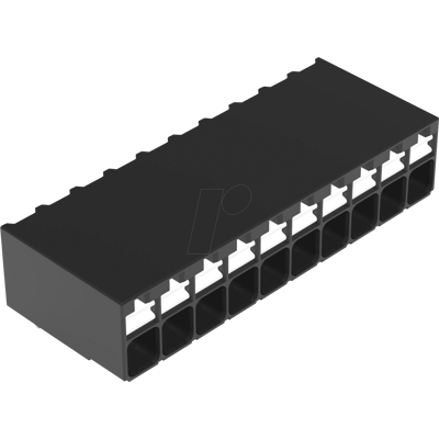 WAGO 2086-1230 - Terminal de montaje en PCB THR, pulsador, 1,5 mm², 10 vía WAGO 2086-1230 - Terminal de montaje en PCB THR, pulsador, 1,5 mm², 10 vía