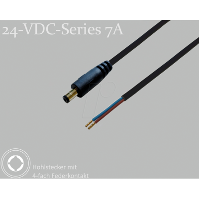 BKL 075908-750 - Cable adaptador, 750 mm, conector de CC en extremos libres BKL 075908-750 - Cable adaptador, 750 mm, conector de CC en extremos libres