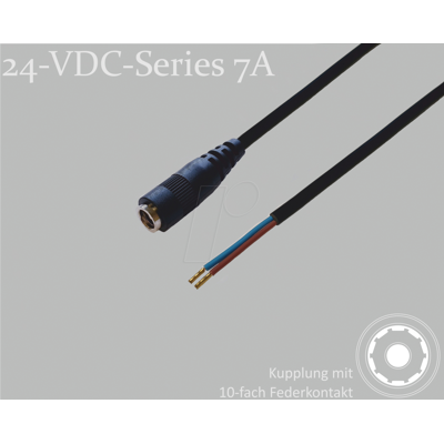 BKL 075913-750 - Cable adaptador, 750 mm, acoplamiento de CC en extremos libres BKL 075913-750 - Cable adaptador, 750 mm, acoplamiento de CC en extremos libres