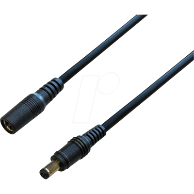 BKL 076107 - Acoplamiento macho de cable DC, 2,5/5,5 mm, 2,5 m, 48 V, negro BKL 076107 - Acoplamiento macho de cable DC, 2,5/5,5 mm, 2,5 m, 48 V, negro
